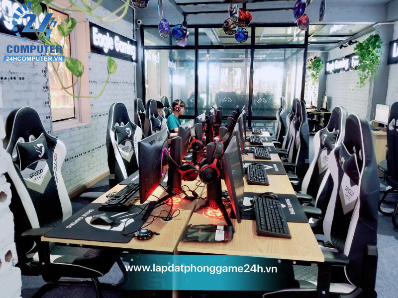 Dàn máy cho phòng game tại Lào Cai được lắp đặt hoàn chỉnh