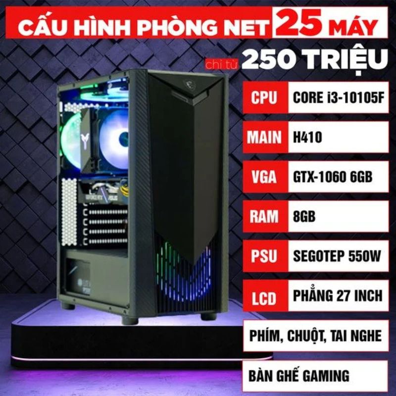Cấu Hình Phòng Net Cao Cấp (Cyber Game, Esports)