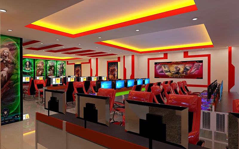 Mô hình phòng net cao cấp (Cyber Game Mini)