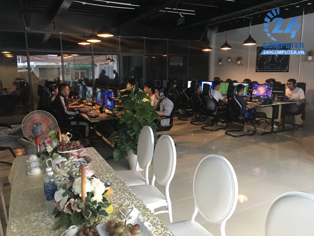 Lắp đặt phòng net trọn gói tại 315 Phan Huy Chú, Đồng Tiến, TP Hòa Bình