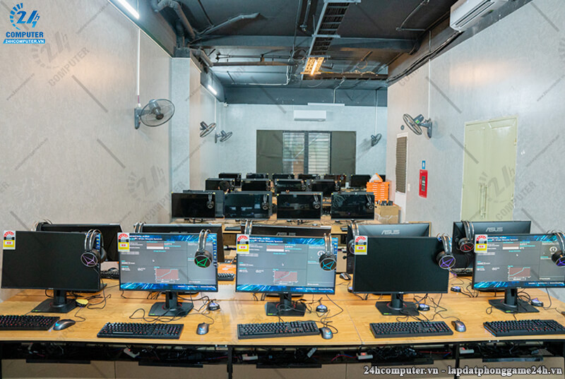 Tổng thể hệ thống dàn net Ao Sen - Mỗ Lao - Hà Đông được 24H Computer hoàn thiện