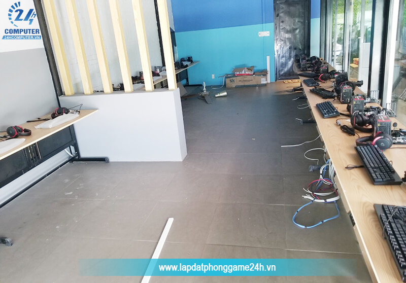 Công trình thi công hoàn thiện phòng net HD Gaming tại Hạ Long
