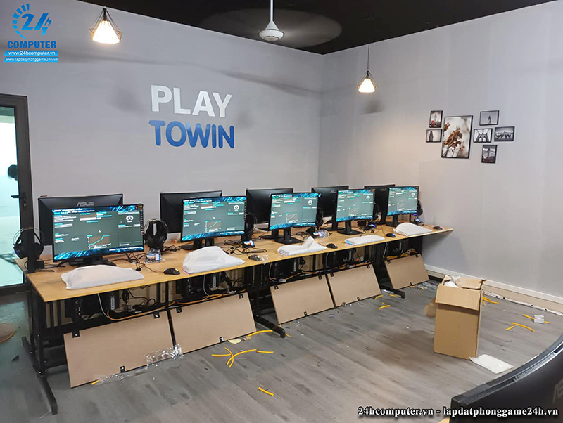 Thi công phòng net Play Towin tại Thái Nguyên